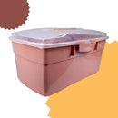 Maleta De Manicure Utensílio Costur Rosa Reforçada E Grande