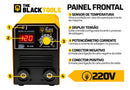 Máquina Inversora De Solda Portatil Mma Eletrodo MI150D 120A The Black Tools
