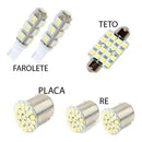 Kit Lampadas Led Corsa Classic Sedan Hatch Wind 1995 À 2010 - Branca Corsa Classic Sedan