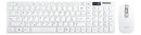 Kit de teclado e mouse sem fio Português Brasil ABNT2 de cor BRANCO