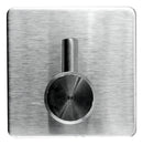 Kit 02 Un Gancho De Parede Adesivo Toalhas Bolsas Roupas Chaves Cor Prateado