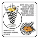 Papel Acoplado - Quadriculado Preto Xadrez - (500 Unidades)