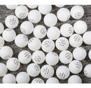 10 Bolas Plástico Abs Tênis De Mesa Huieson 3 Estrelas Branca