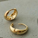 3 Pares Brinco Trio De Argola Gota Clicker Ouro 18k Banhada