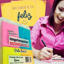40 Blocos Recados Cole Fácil Neon 38x50mm 100 Folhas Cores: Rosa Azul Laranja Amarelo Imprimaster