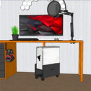 Suporte Para Cpu Gamer Computador Nobreak Estabilizador Com Rodinhas