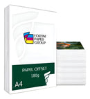Papel Offset 180g 250 Folhas A4 Branco Altissima Qualidade