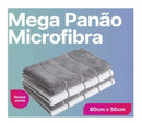 Celeste Pano de Chão Limpeza Microfibra Grande 80x50 2 unidades Branco/Cinza