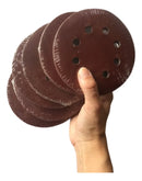 60 Disco Lixa Velcro C/furo , Grão 40 60 80 100 120 180 5pl Quantidade De Cascalhos 8