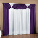 Cortina Malu 3 Metros X2,80 Sala Quarto Janela Por Roxo/Branco