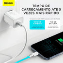 Baseus Carregador De Parede Turbo 20w Tipo-c + Cabo iPhone