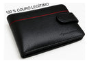 Carteira Masculina Couro Legítimo Premium Extra Macio Ref957 Cor Preto