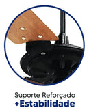 Ventilador de teto Ventex Yris com 3 pás de Madeira mogno estrutura preto/mogno, 1.015m de diâmetro