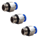 10 Conexão Pneumática Engate Rápido Reta Macho 1/4 Bsp X 8mm