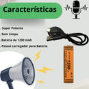 Megafone Profissional Recarregável Amplificador De Voz 260s