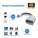 Adaptador Tipo C Converte Em Hdmi Hd 4k