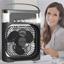 Mini Ar Condicionado Climatizador De Ar Frio Portátil Usb Cor Preto 110V/220V