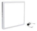 Painel Plafon Led 25w 24w Power Sobrepor Quadrado com Reator Cor Branco Quente Luz Amarela