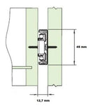 Par Corrediça Trilho Gaveta Reforçada Telescópica 50kg 40cm