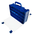 Maleta Caixa Pesca Hi Ed 44 Divisoria Isca Artificial Anzois Cor Azul