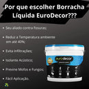 Pintura Borracha Liquida Solução Total Euro Decor 4kg Top Acabamento Acetinado Cor Cinza Shark
