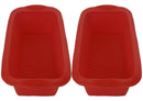 Kit 2 Formas Bolo Inglês Pão Silicone Cozinha Doce Assadeira