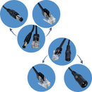 Cabo Adaptador Poe Injetor + Separador P/ Camera Ip Splitter