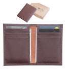 Carteira Masculina Porta Cartões Duo Slim Couro Legítimo Cor Marrom