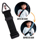 Ajustador Infantil Cinto Segurança Protetor Pescoço Criança Cor Preto Ajustador cinto