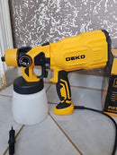 Pistola de Pintura Pulverizadora HVLP Elétrica 550W 800ml 3 Bicos e Acessórios - Deko