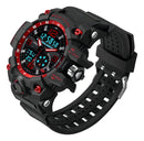 Relogio Masculino Esportivo Digital Analogico Prova D'água Cor da correia Vermelho