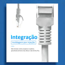 Cabo De Rede 10 Metros Lan Internet Crimpado Rj45 Cat6e