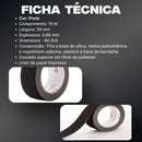 Ultra Fitas Antiderrapante faixa adesiva degrau preta 15 metros