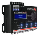 Processador de Áudio Digital Equalizador CROSSOVER Automotivo Stetsom 2 Entradas 4 Saidas STX2448 Mesa Regulagem Alta Precisão Frequência Controle Automação Profissional Projetos SOM Áudio Carro