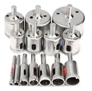 Jogo Com 15 Brocas Diamantadas 6-50mm Vidro Ceramica Piso MFL