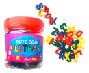 Brinquedo Educativo - Pote Com Letras Alfabeto 171 Peças