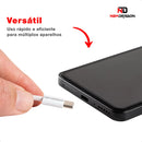 Cabo Carregador Turbo Tipo C Duplo Trançado Compatível Samsung S24 S23 S22 S21 Motorola Xiaomi LG iPhone 15 16 17 Pro Max Rápido Reforçado Alta Velocidade Newdragon Cor Branco