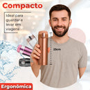 Garrafa Térmica 500ml Bebidas Quentes E Frias Cor Rosa Portátil Isolamento De Aço Inoxidável 304 Térmico Antiderrapante