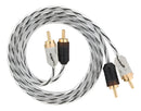 Cabo Rca Taramps 1 Metro 1M 100cm Banhado A Ouro Double Injetado 1 metro Stereo Som Automotivo