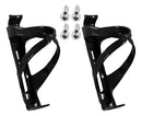 Kit 2 Suporte Caramanhola Porta Garrafa Nylon Bike Bicicleta Preto