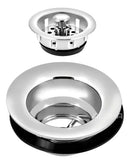 Válvula De Pia Cozinha Americana Escoamento Metal Cr 3.1/2  - Cromado - Metal Cromado - 7898538960001