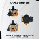 2 Analógicos Preto E Laranja Para Controle Playstation 5 Ps5