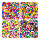 Kit 3 Modelos Miçangas 120 Pçs Coração Frutas Doces Anita Bijuterias