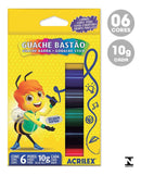 Guache Bastão Acrilex Com 06 Cores - 02007