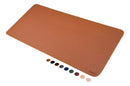 Mousepad Grande Caramelo 90x40 Deskpad Couro Antiderrapante Mesa Computador Notebook Eddias