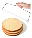 Cortador Alinhador De Bolo Facil De Cortar 2 Linhas Aço Inox
