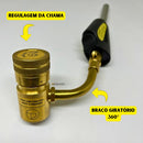 Maçarico Portátil Profissional Armz Turbo Tocha Acendimento Automático Refrigeração Map Solda