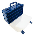 Maleta Caixa Pesca Hi Ed 44 Divisoria Isca Artificial Anzois Cor Azul