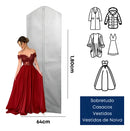 Capa Protetora Para Vestido Longo Noiva Madrinha Tnt Anti Mofo Umidade Cor Branco