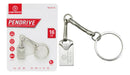 Pen Drive Mini Usb Kapbom KA-S-16 2.0 Chaveiro 16gb De Armazenamento Pc Notebook cor Prateado